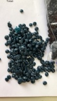 LDPE foil blue reground pellets